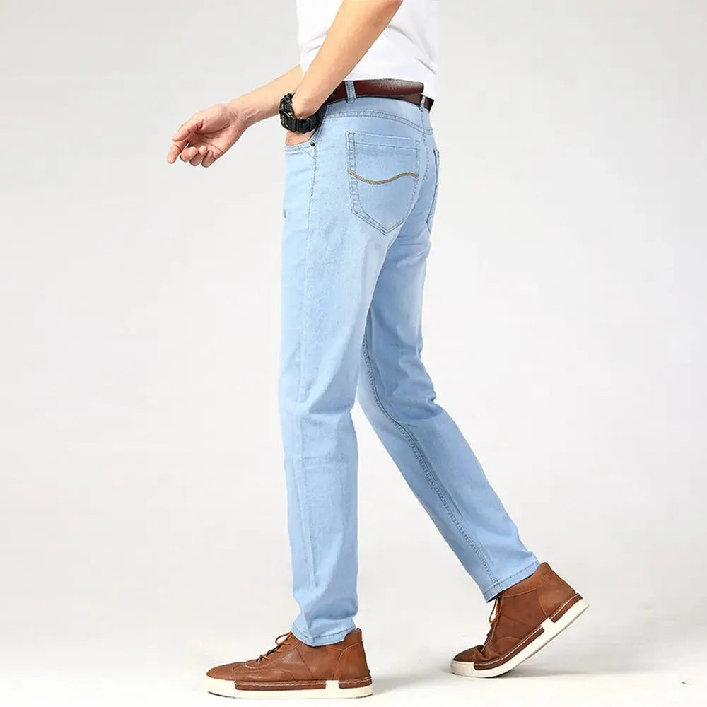 Withinlee Men's Light Blue Business Jeans – Classic Stretch Denim Trousers