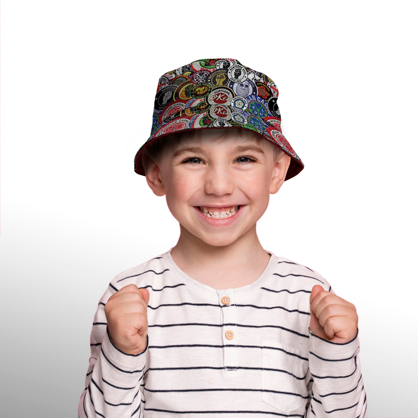 Northern Soul Patches Bucket Hat