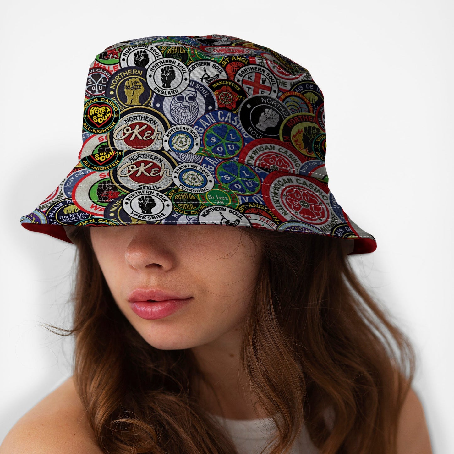 Northern Soul Patches Bucket Hat