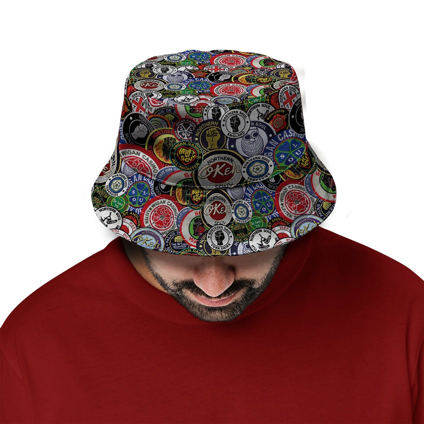 Northern Soul Patches Bucket Hat