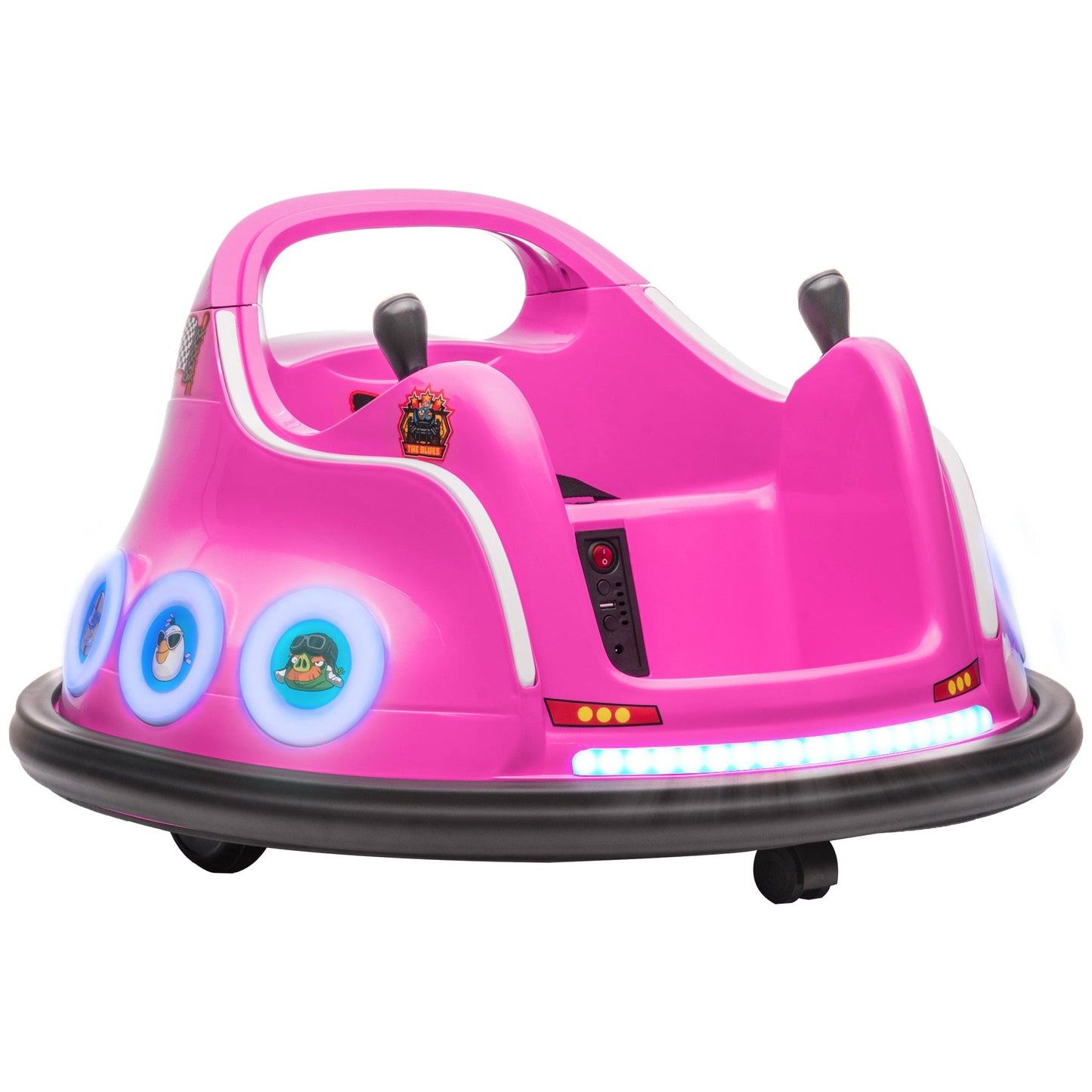 AIYAPLAY Angry Bird Licensed Bumper Car for Kids w/ Joysticks