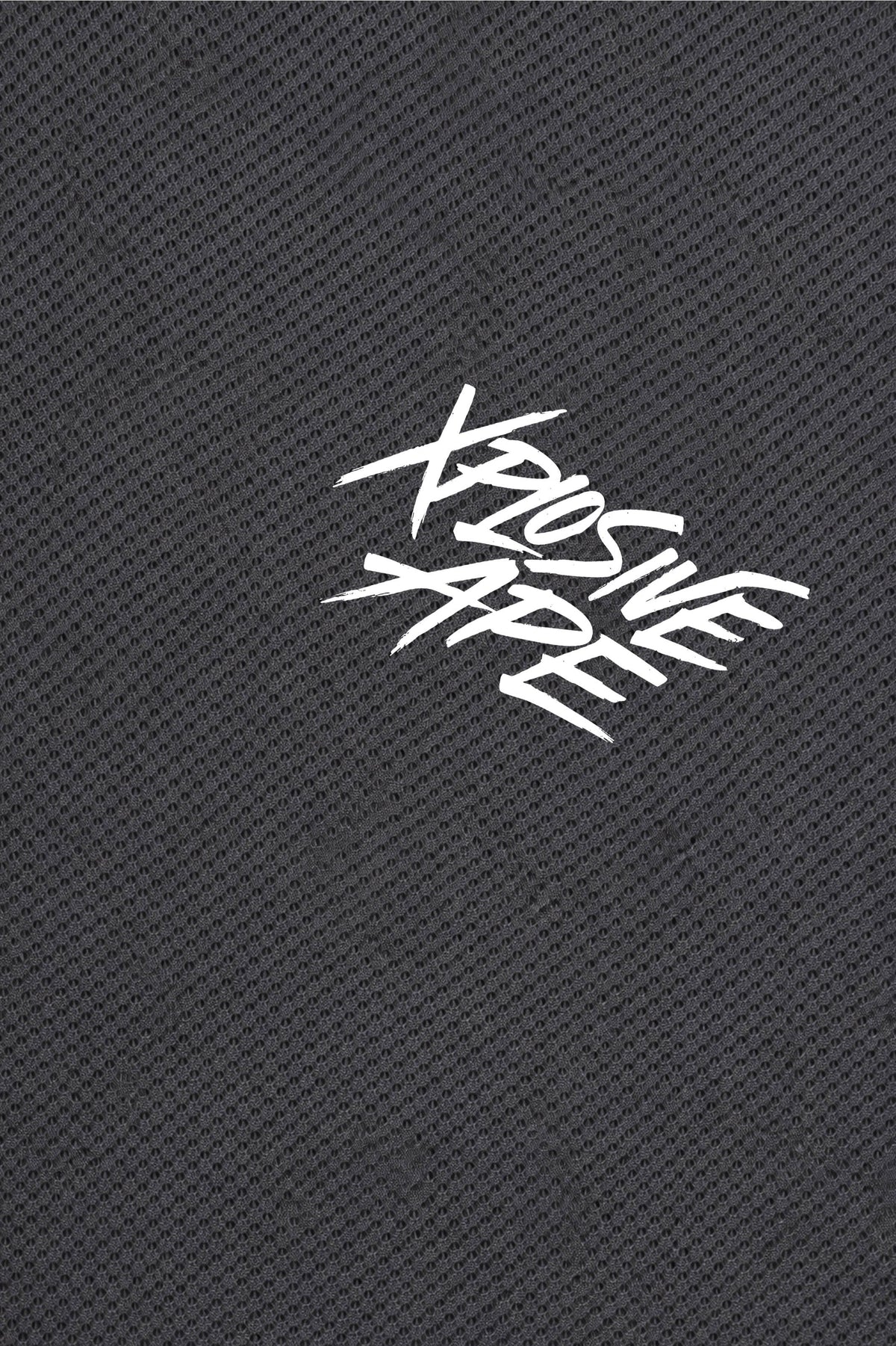 XAPE Classic Brush Script X Tech Tee - Charcoal