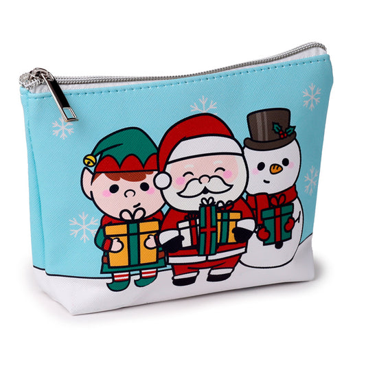 PVC Toiletry Makeup Wash Bag (Small) - Christmas Festive Friends