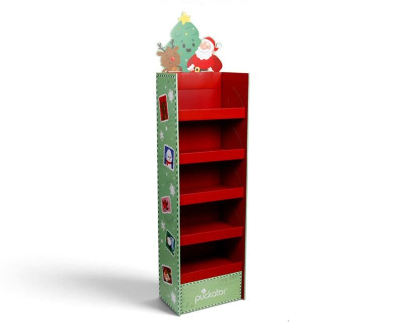 Jingle Bunch Christmas 4-Shelf FSDU Display Unit