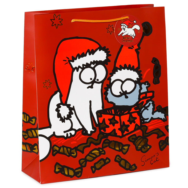 Christmas Gift Bag (Extra Large) - Simon's Cat