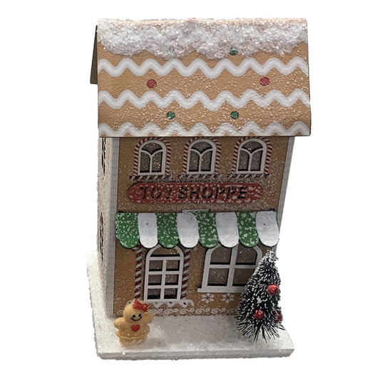 LED Decoration - Christmas Gingerbread Toy Shoppe