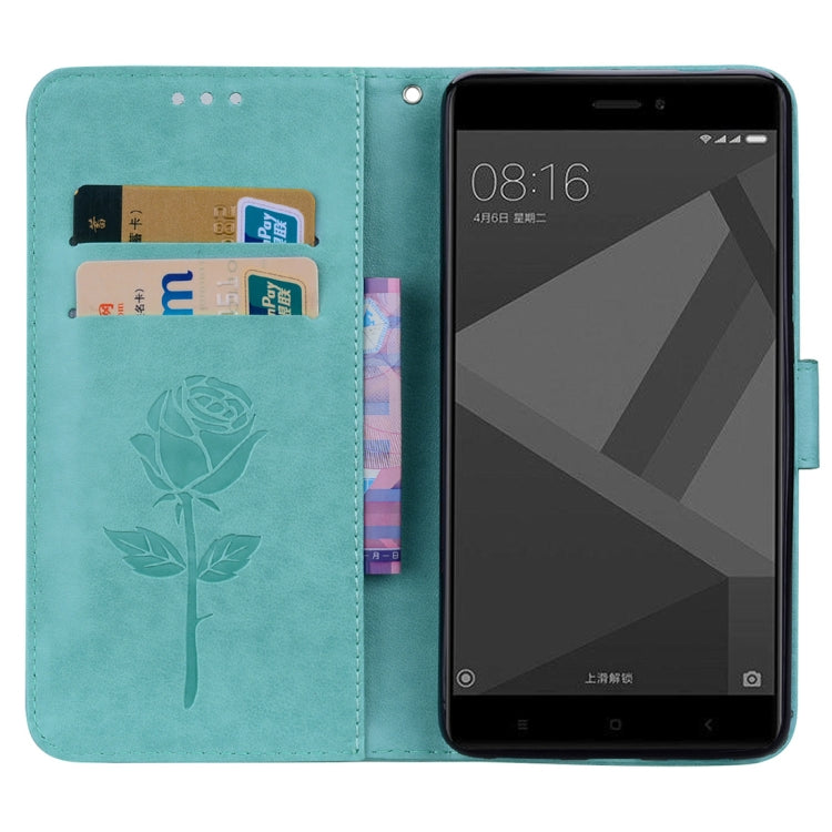 For Xiaomi Redmi Note 4X Roses Pressed Flowers Pattern Flip Leather Case with Holder & Card Slots & Wallet, For Xiaomi Redmi Note 4X