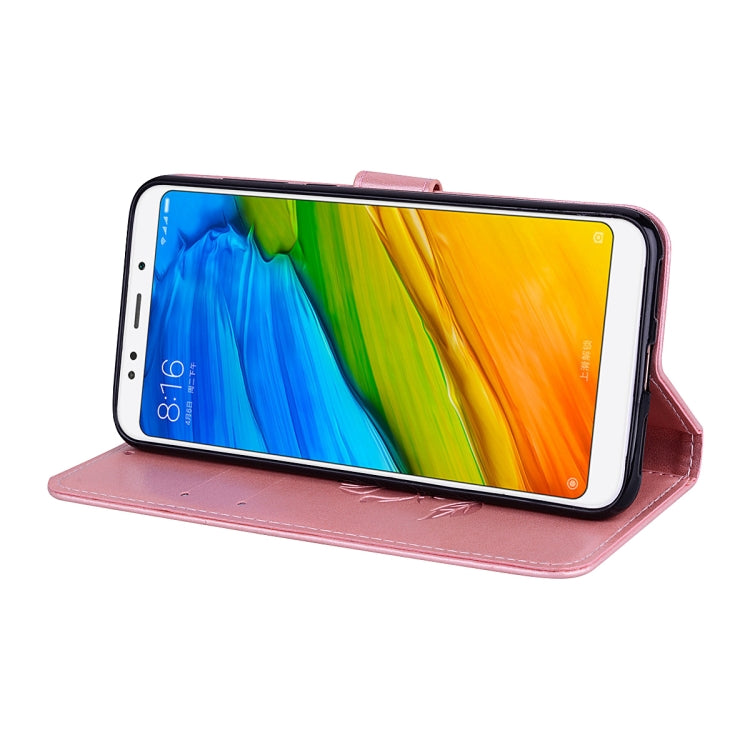 For Xiaomi Redmi 5 Rose Embossed Horizontal Flip Environmental PU Leather Case with Holder & Card Slots & Wallet, For Xiaomi Redmi 5