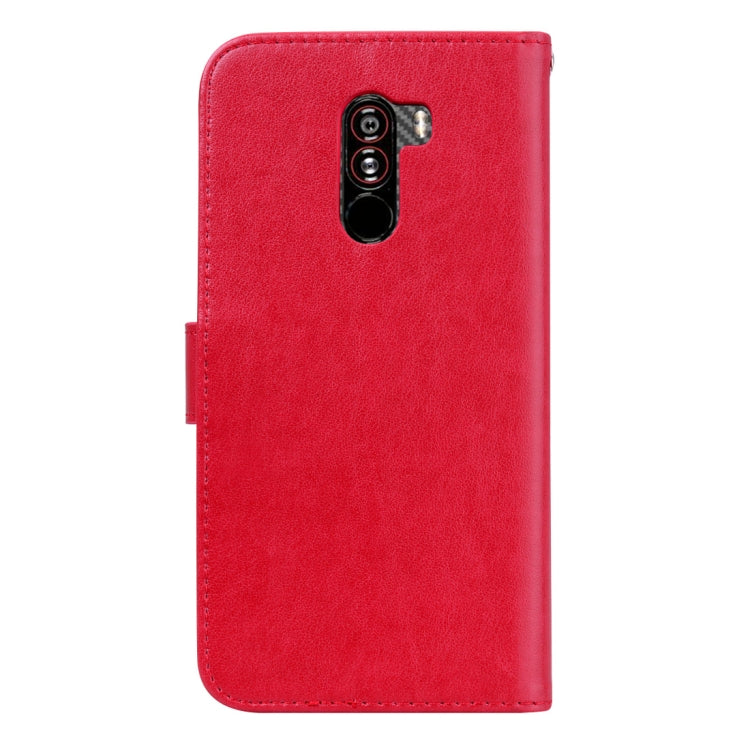 Rose Embossed Horizontal Flip PU Leather Case for Xiaomi Pocophone F1 , with Holder & Card Slots & Wallet, For Xiaomi Poco F1