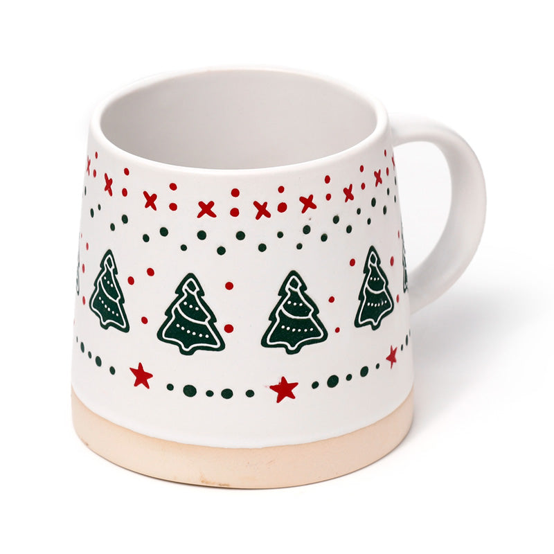 Stoneware Mug - Christmas Tree