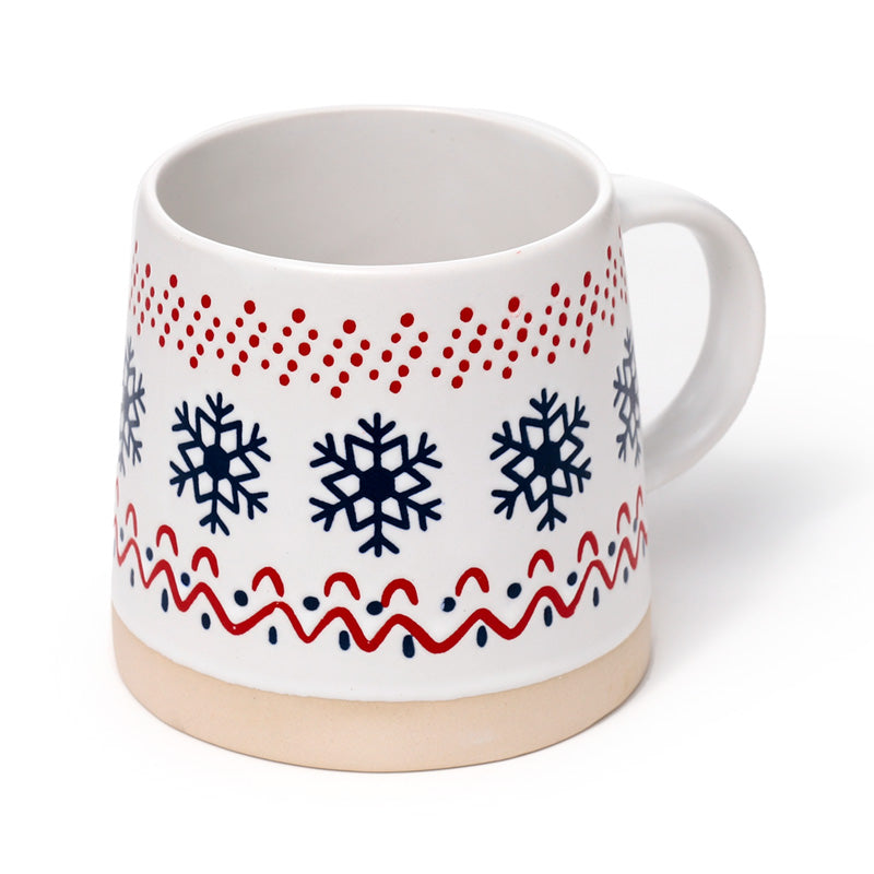 Stoneware Mug - Christmas Snowflake