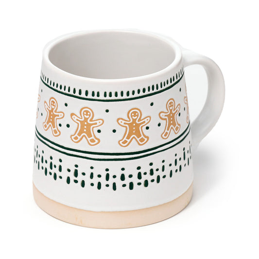 Stoneware Mug - Christmas Gingerbread Man