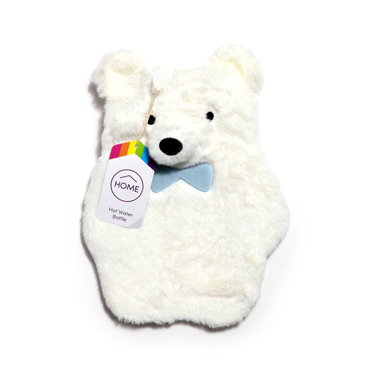 650ml Hot Water Bottle with Plush Cover - Polar Bear