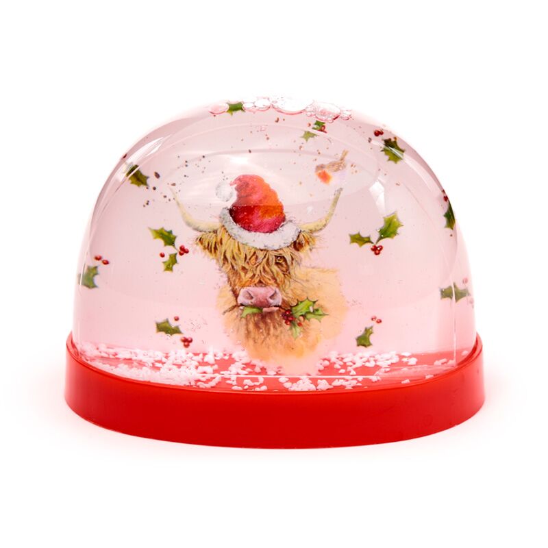 Collectable Snow Storm (Large) - Christmas Jan Pashley Highland Coo Cow