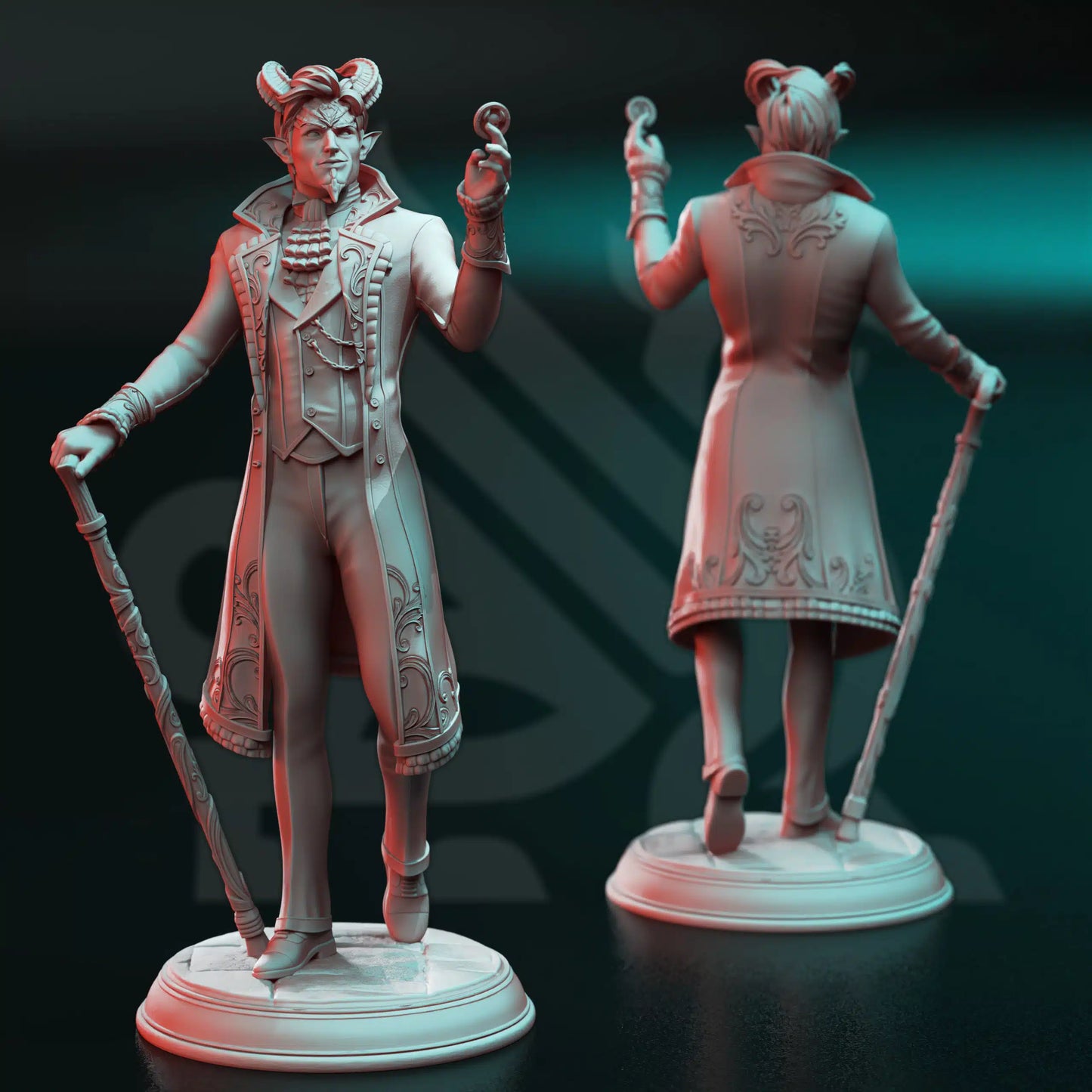 Xarvir Barikdral – The Lucky Devil - 3D Printed Rogue Miniature