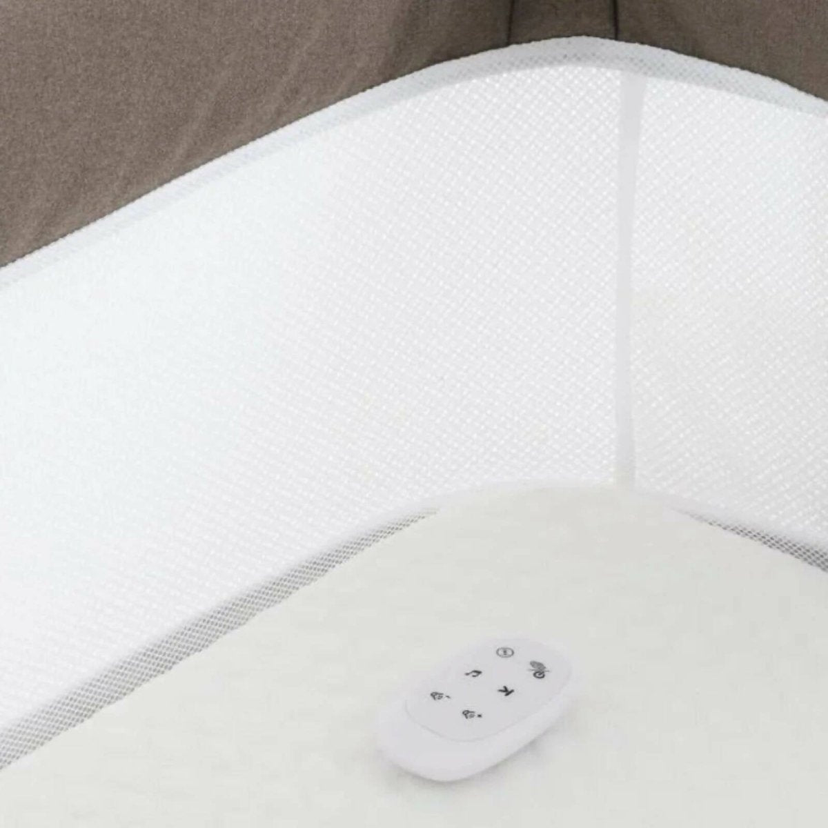 Oyster Wiggle Crib Co-Sleeper - Mink