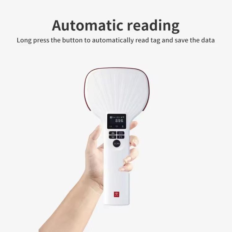 Long Range RFID UHF Portable Handheld Bluetooth Reader, Style: Standard + 2D Head, Standard + 2D Head, EU Plug, Standard + 2D Head, US Plug, Standard + 2D Head, UK Plug