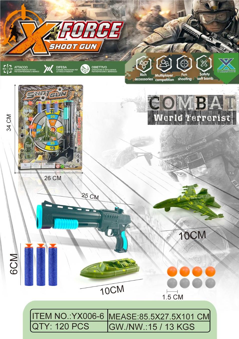 Soft bullet gun
