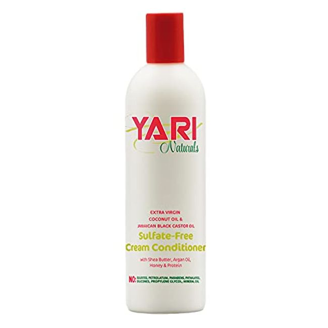 Yari Naturals Extra Virgin Coconut Oil & Jamaican Black Castor Oil Conditioner - Strengthening & Growth for Dry, Damaged & Natural Hair 475ml