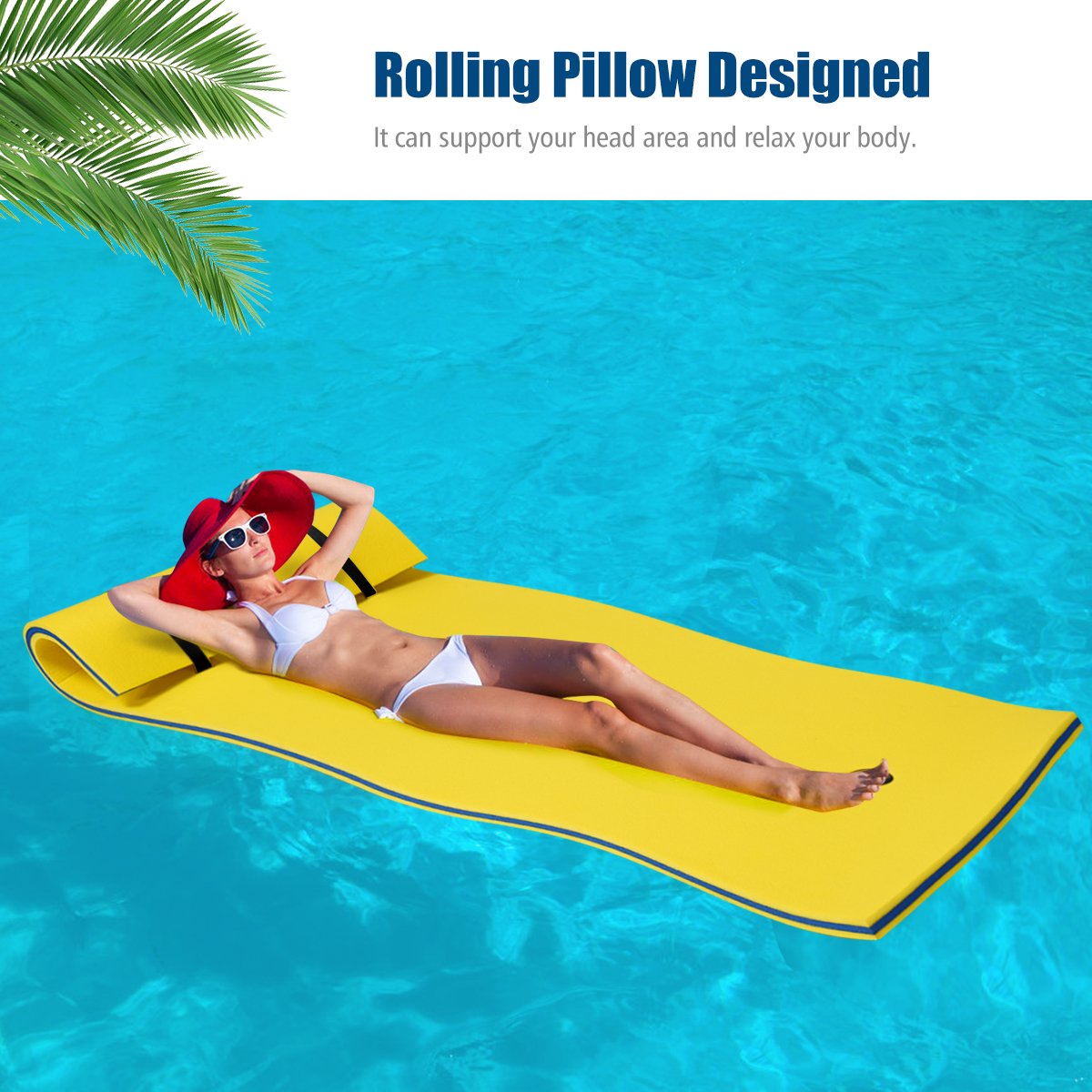 3-Layer Relaxing Tear-proof Water Mat-Orange