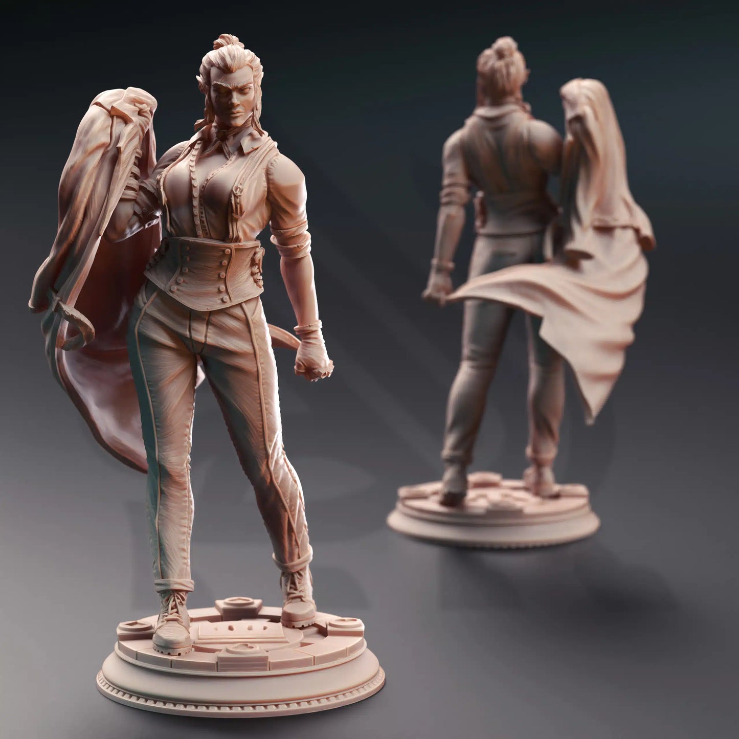 Ygris “Darling” Skullsplitter – Security Chief - 3D Printed Fighter Miniature