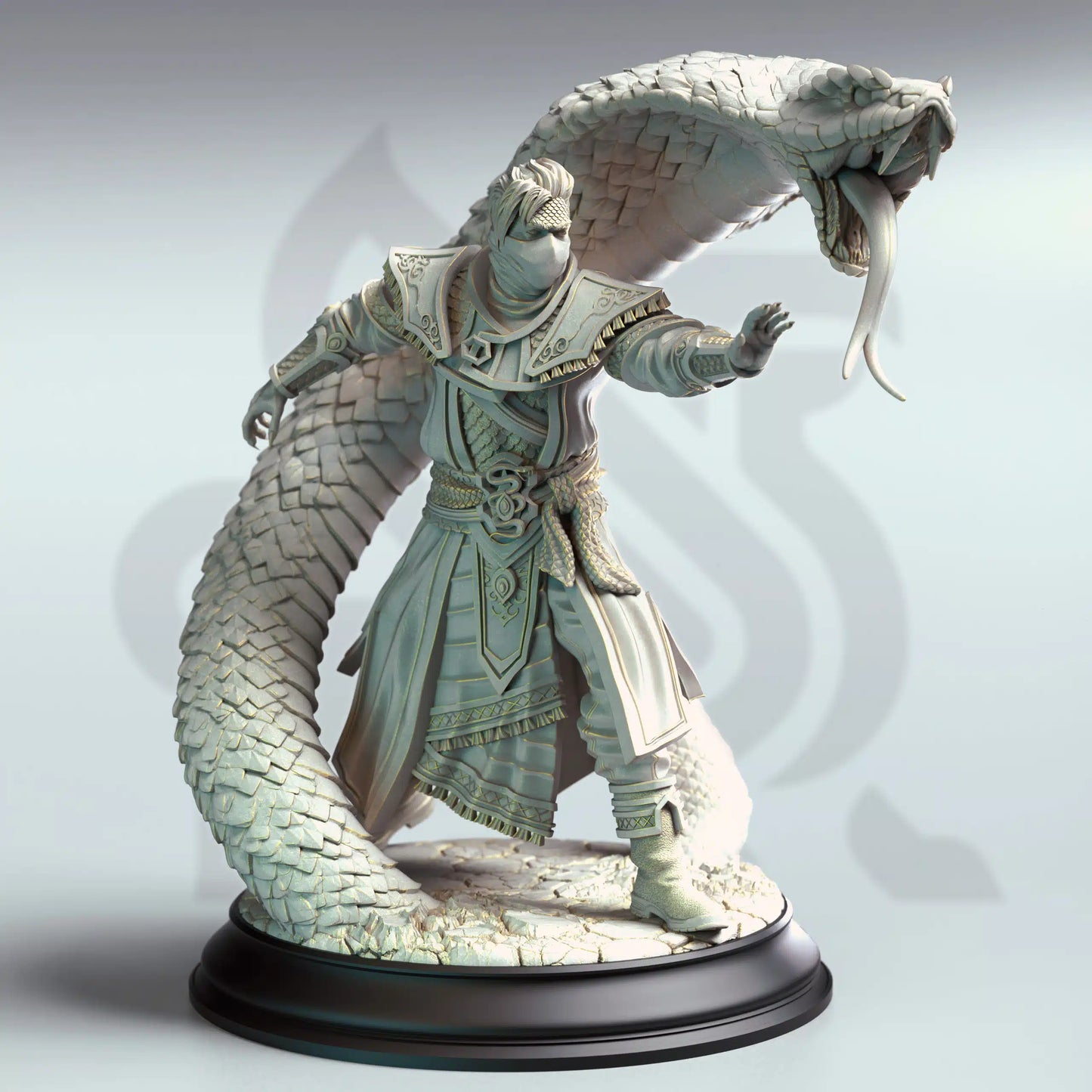 Yin Zhu – The Snake Charmer - 3D Printed Sorcerer Miniature