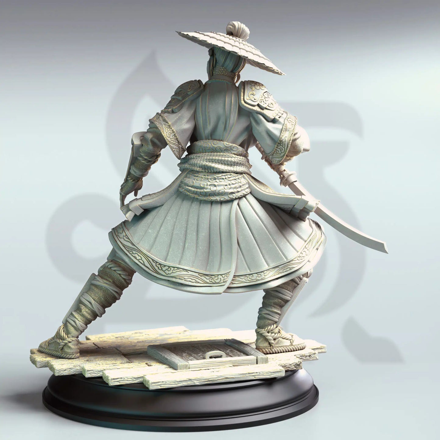 Yushin – Serpentfolk Vyanari Assassin - 3D Printed Fighter Miniature