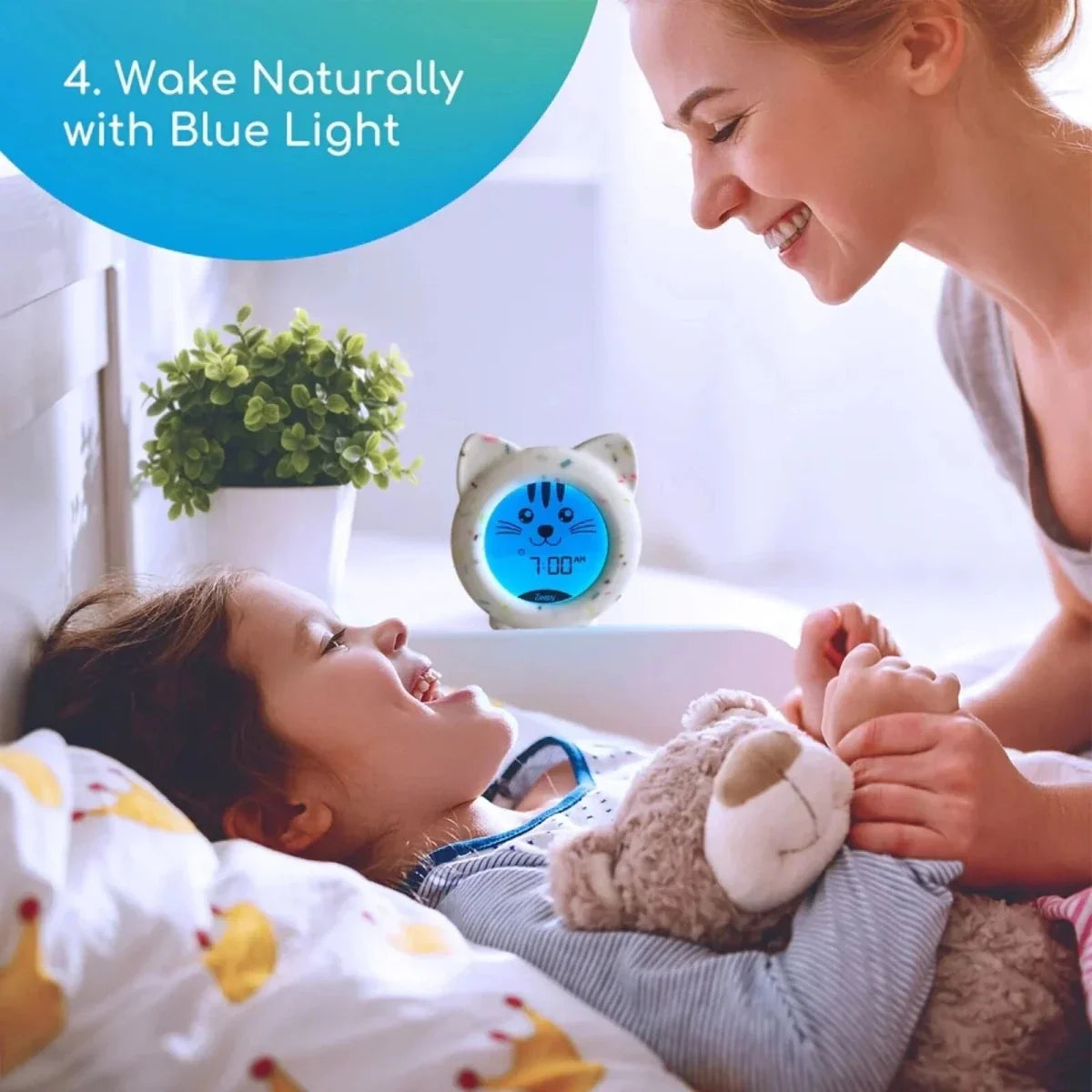Zeepy Kip the Kitty 4 Phase Sleep Trainer Clock