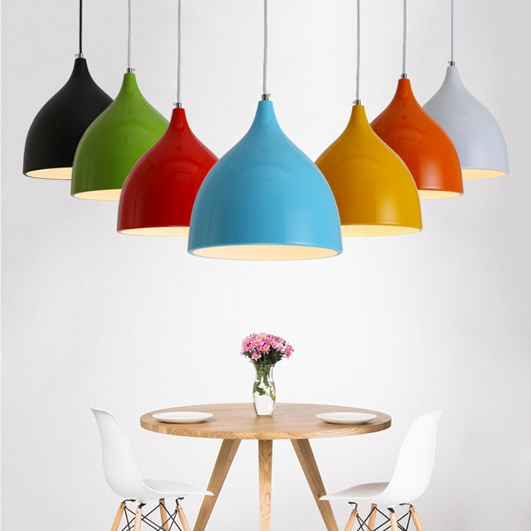 Restaurant Chandelier Simple Modern Single-head Dining Table Lamp Fashion Aisle Living Room Bar (Black)