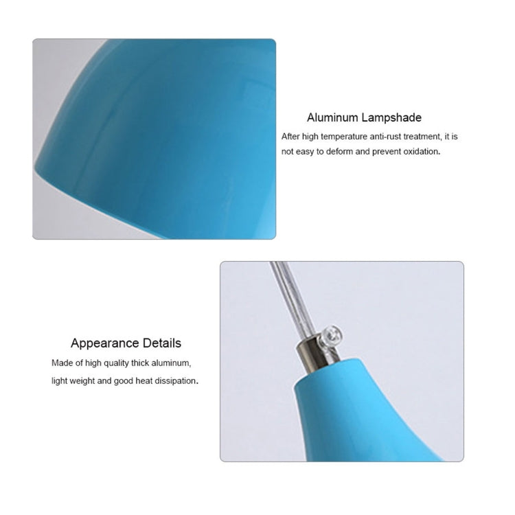 Restaurant Chandelier Simple Modern Single-head Dining Table Lamp Fashion Aisle Living Room Bar (Red)