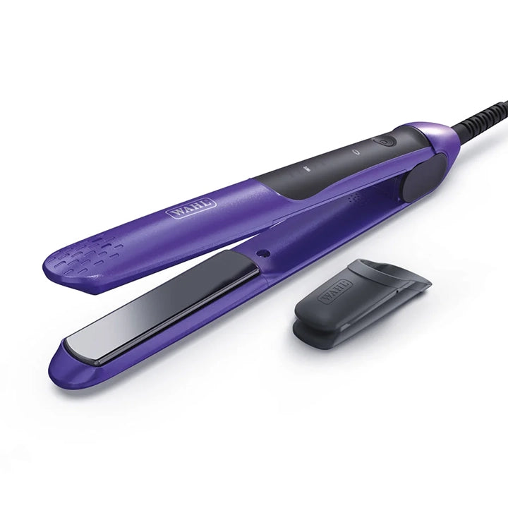 WAHL Pro Glide Straightener: Ultra-Smooth, Frizz-Free Styling for Salon-Quality Results | Special Edition Purple Shimmer