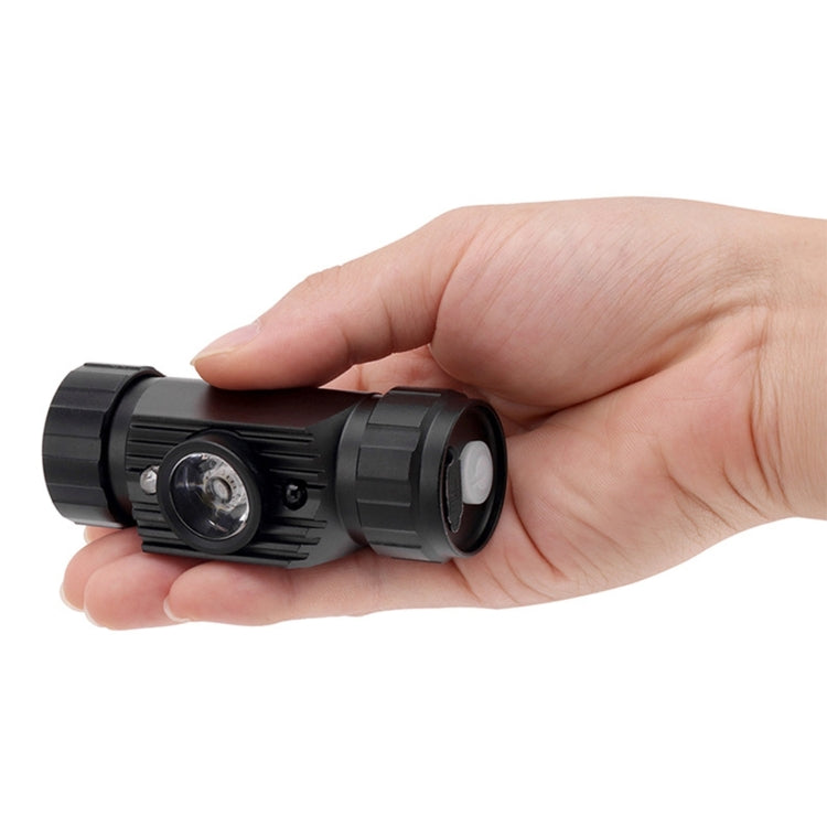 LED Induction Headlight USB Charging Outdoor Waterproof Strong Light Fishing Aluminum Flashlight Headlight (Headlight+2xBatteries)