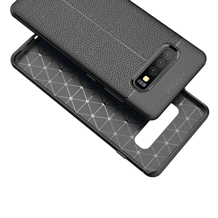 Litchi Texture TPU Shockproof Case for Galaxy S10+, For Galaxy S10+