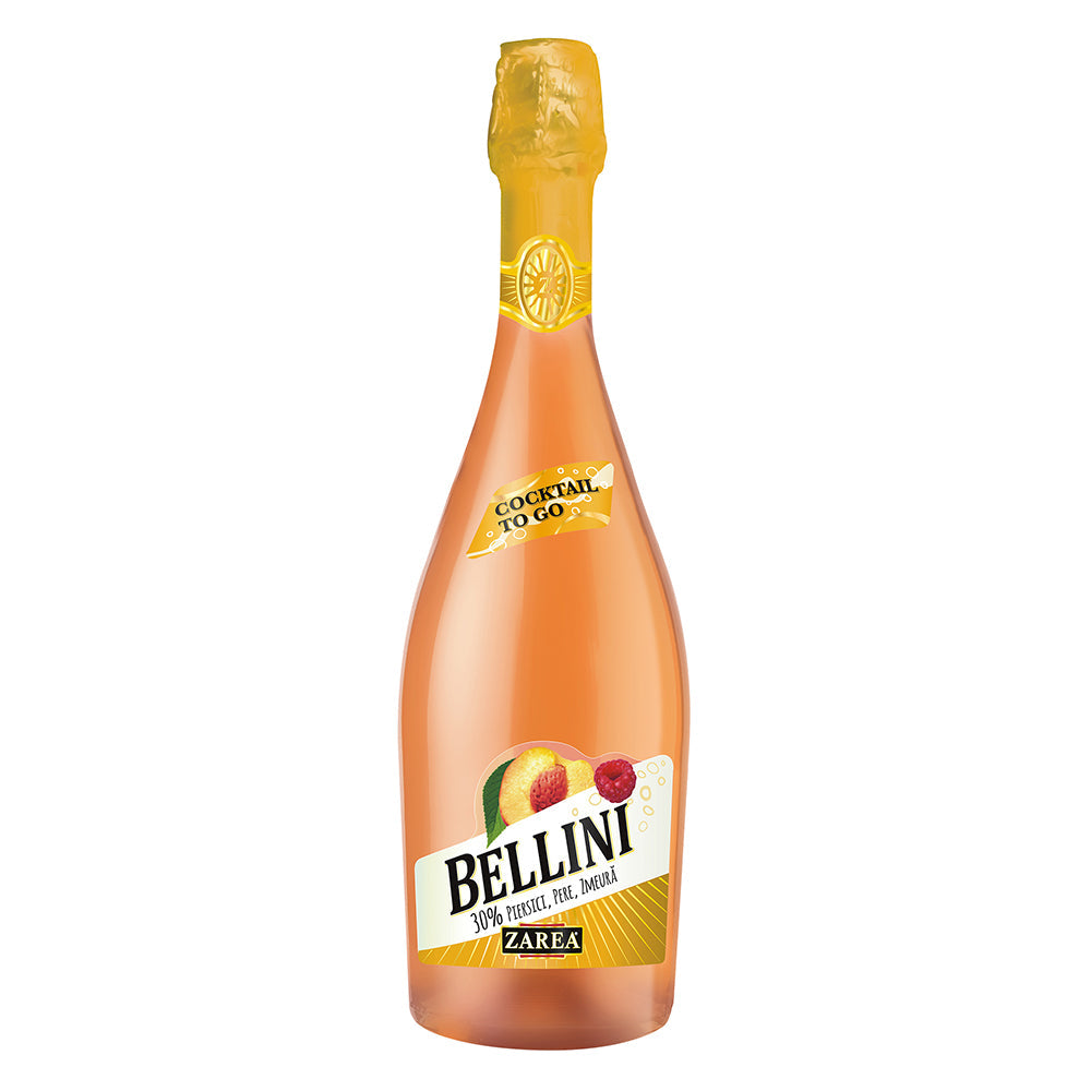 Zarea Bellini Cocktail To Go Peach, Pear and Raspberry Sparkling Cocktail