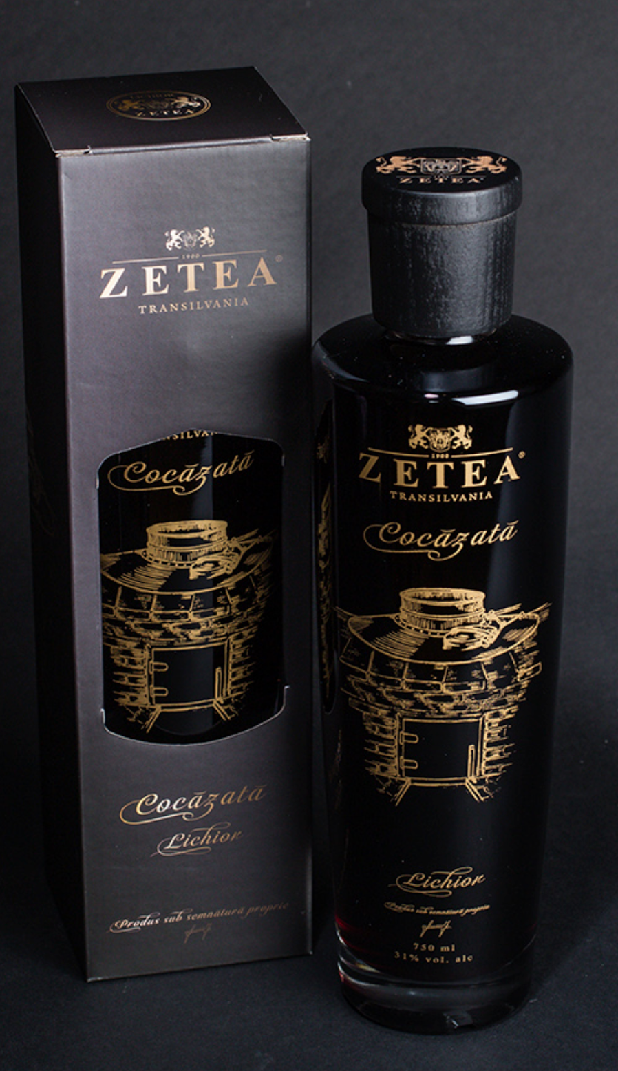 Zetea Blackcurrant Liqueur (Cocazata / Lichior coacaze) 750ml