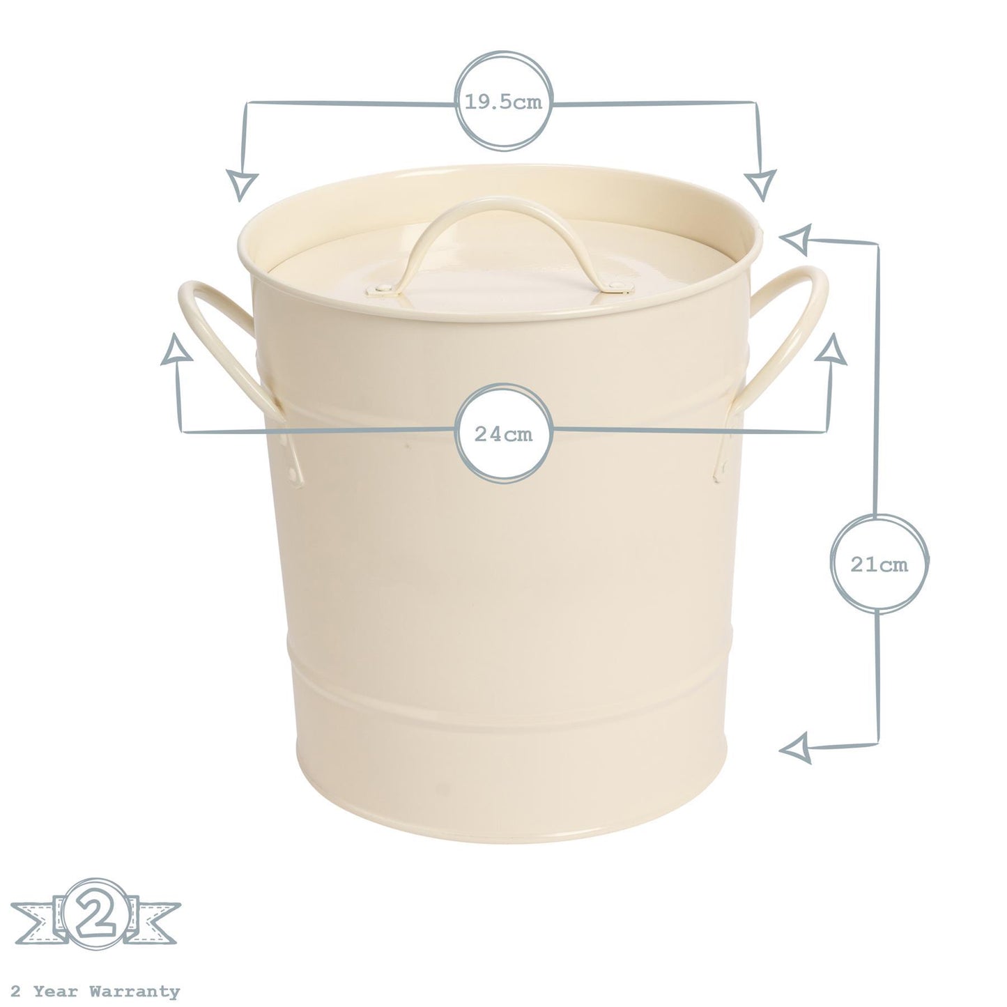 Vintage Ice Bucket with Scoop