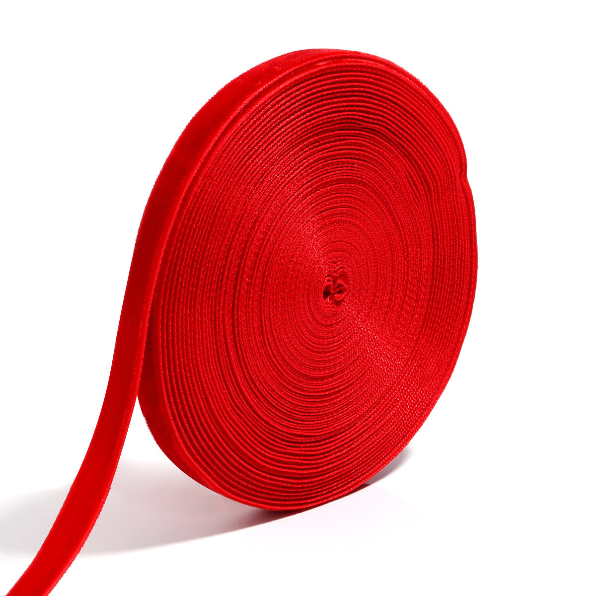 1cm Flocking Ribbon Velvet Band Single-sided Holiday Decoration