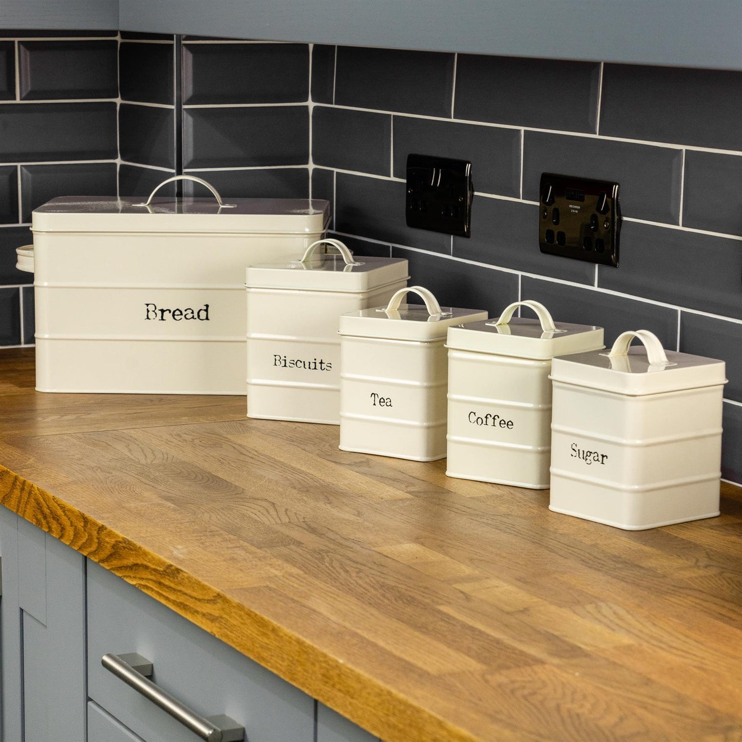 Vintage Metal Bread Bin