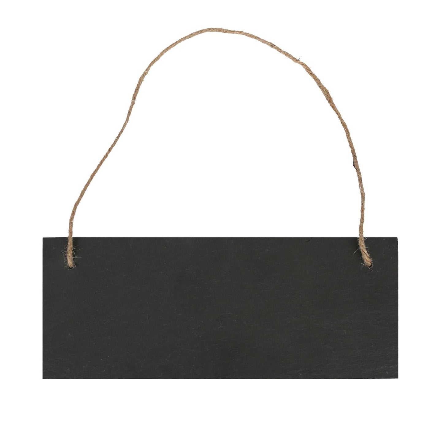 Rectangle Slate Memo Board with Rope - 25cm x 10cm