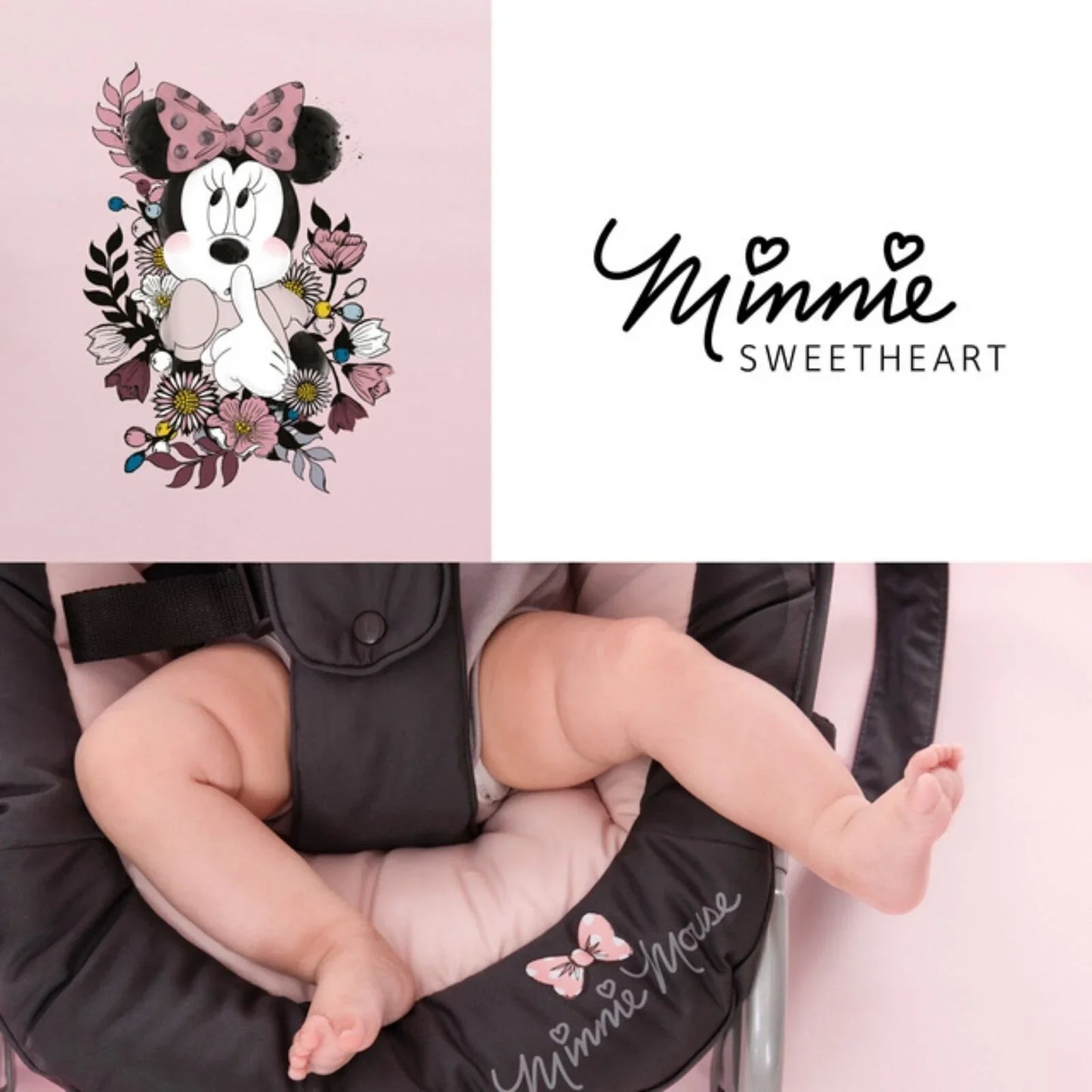 Hauck Disney Rocky Bouncer - Minnie Sweetheart