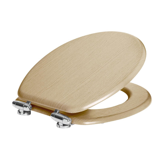 Light Oak Soft Close Toilet Seat