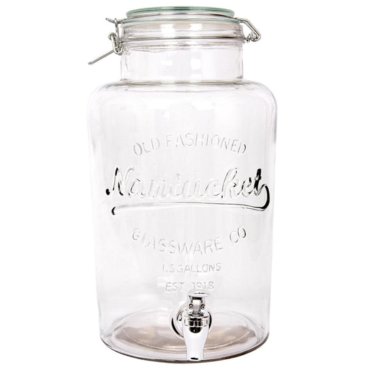 6.5L Glass Drinks Dispenser with Tap