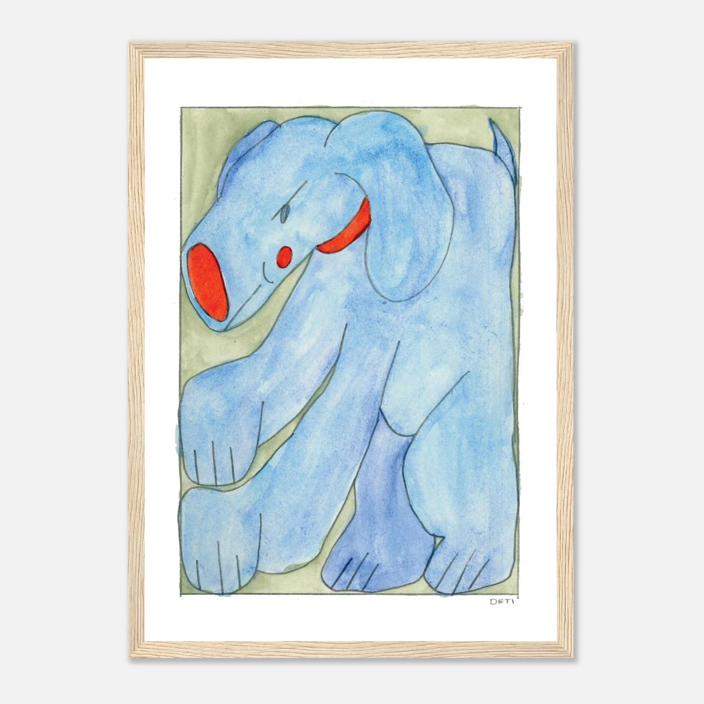 Hayley Deti - 'Boog 2 (Mischief)' Framed Print