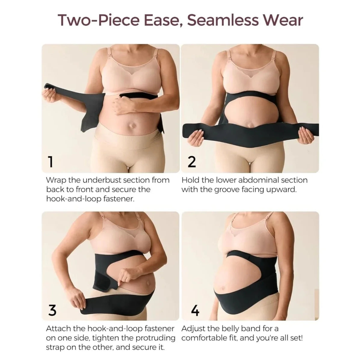 Momcozy Ergonest Maternity Belly Band L - Black
