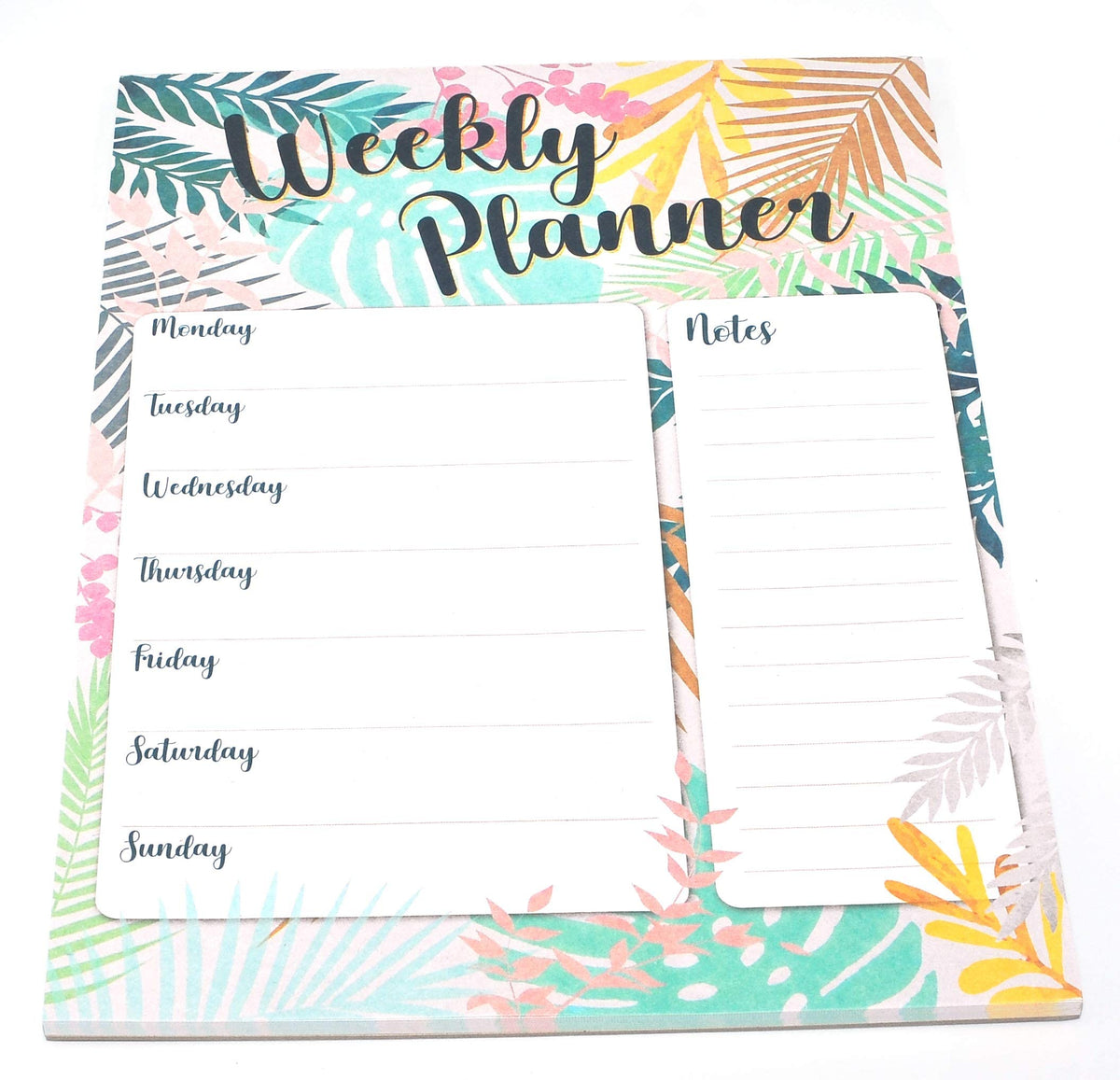 Compact - 1x A4 Flowers Layout Weekly Planner Pad Design at Random
