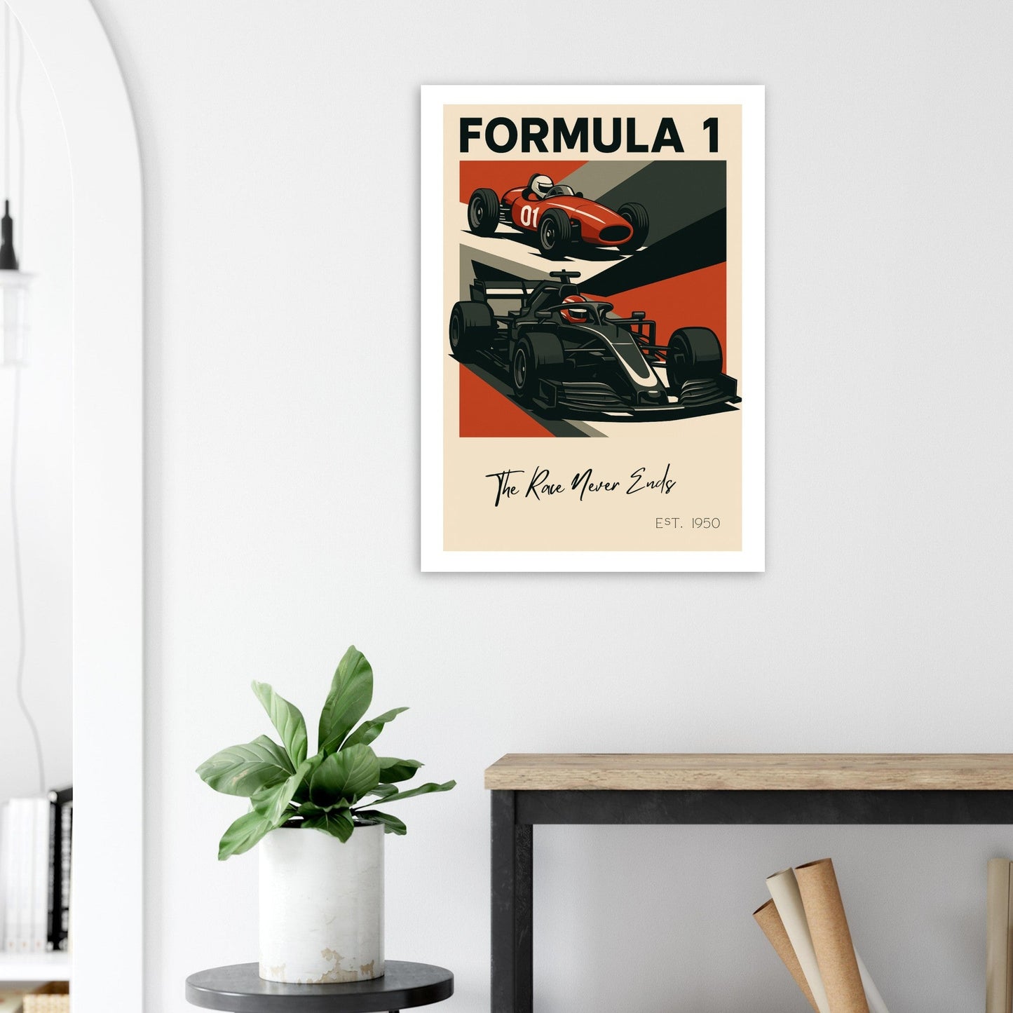 Vintage to Velocity – “The Race Never Ends” Poster