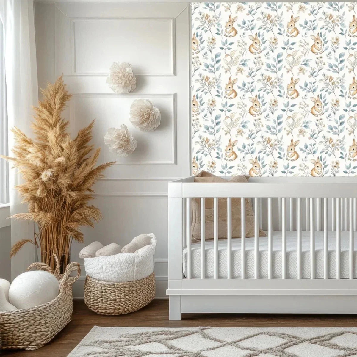 Live Vida Rabbits Mid Length Wall Drop - Blue