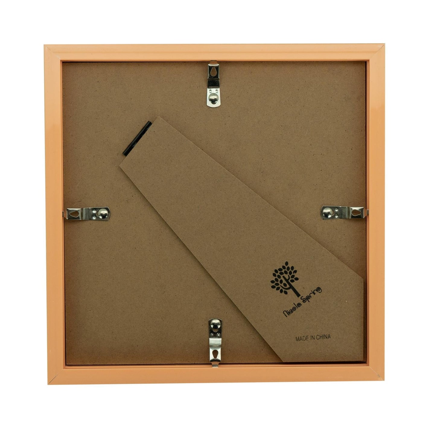 8" x 8" Light Wood 3D Box Photo Frame - with 6" x 6" Mount