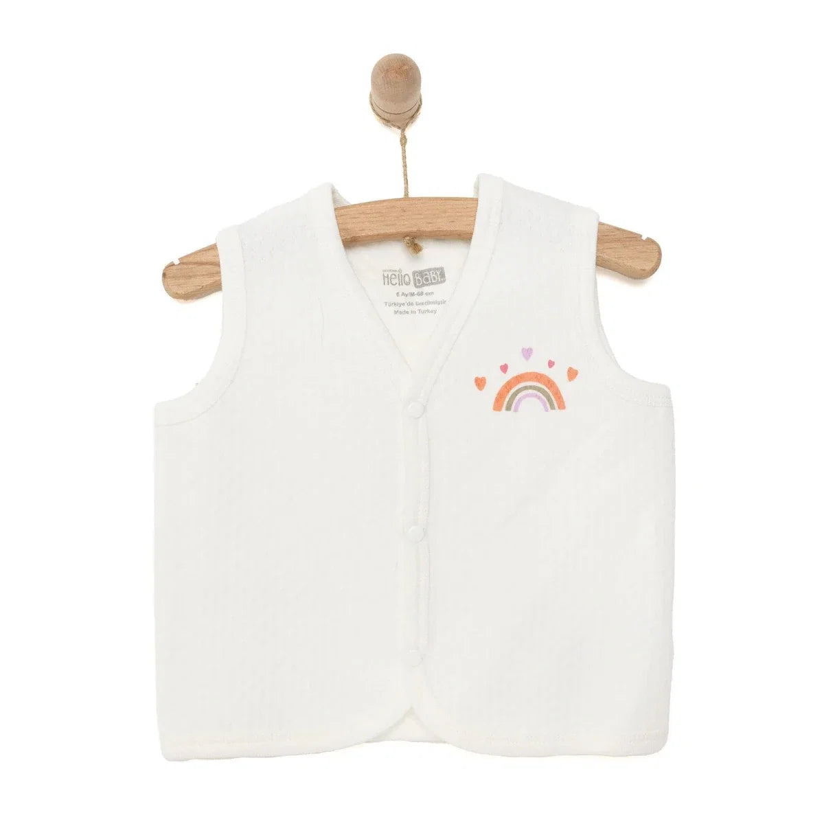 HelloBaby Girl Quilted Vest - Ecru