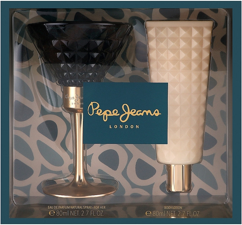 Pepe Jeans Celebrate for Her Gift Set 80ml EDP + 80ml Body Lotion Women's Fragrance